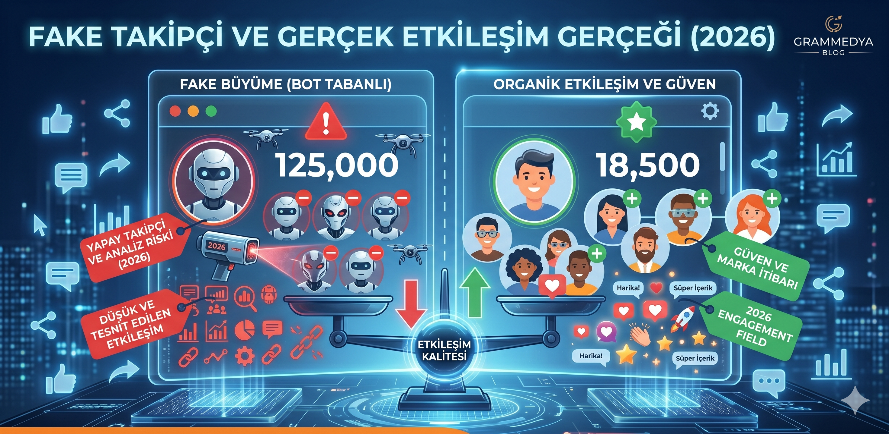 Sosyal Medyada Organik Büyüme ve Fake Takipçi: Bilmeniz Gereken Her Şey